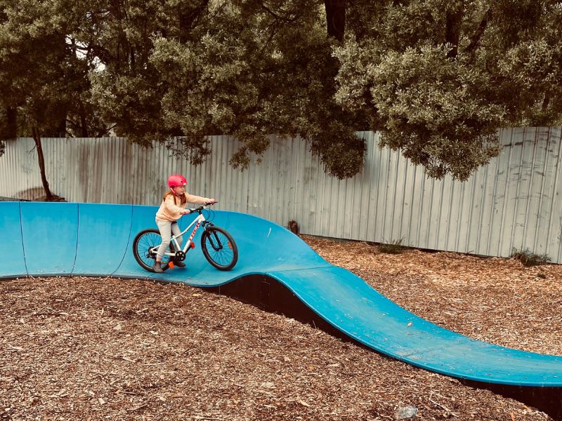 Enjoy the pump track at Breeze Holiday Parks - Eildon