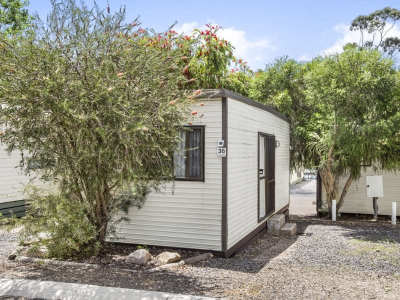 Exterior of a Budget Park Cabin at Breeze Holiday Parks - Halls Gap