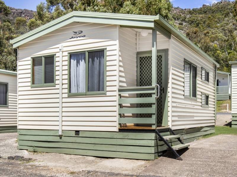 Exterior of a Family Park Cabin at Breeze Holiday Parks - Halls Gap