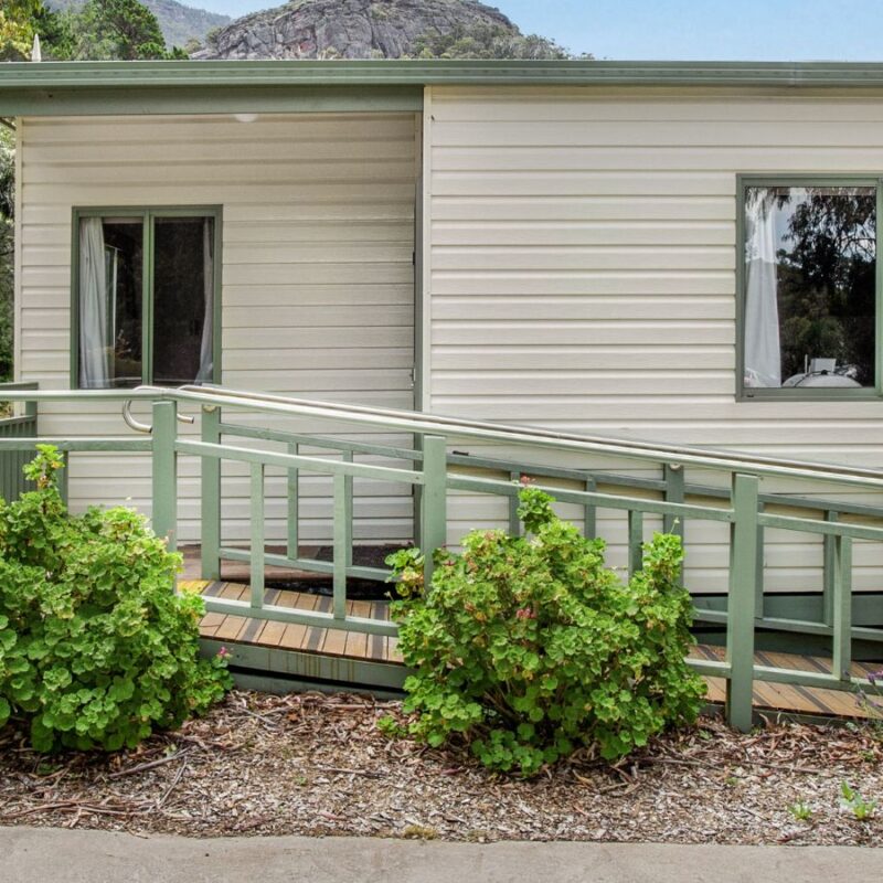 Breeze Accessible Accommodation Guide, Breeze Holiday Parks - Halls Gap Accessible Cabin