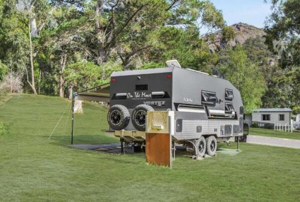 Powered camping site