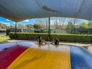 Jumping pillow at Breeze Eildon