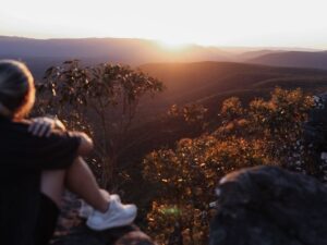 Women enjoying the sunshine in the Grampians National Park